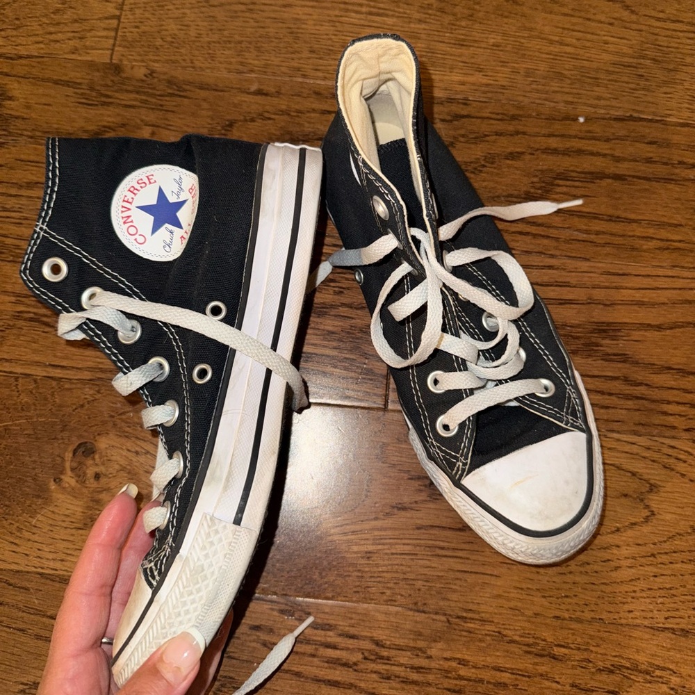 Converse Black and White Canvas Sneakers